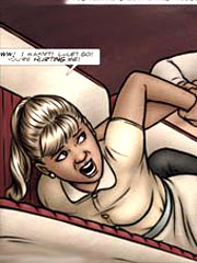 Blonde cutie humiliated by three perverts!