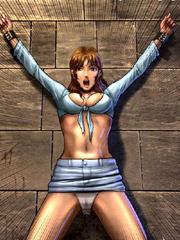 Innocent girl tied to a wall and want to fuck
