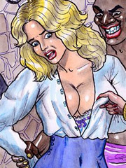 Blonde girl victoris captured in emir's harem!