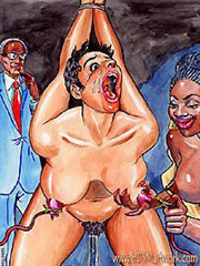 Black man ans women humiliate tied girl!